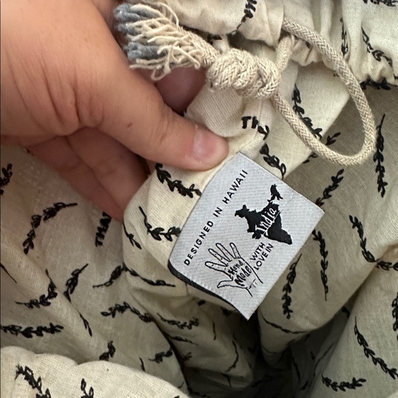 NWOT Rice Love Multicolor Handmade Drawstring Backpack - Picture 7 of 8